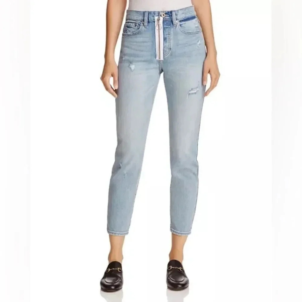 Pistola Nico High-Rise Exposed Zip Skinny Jeans in Lexington Lux